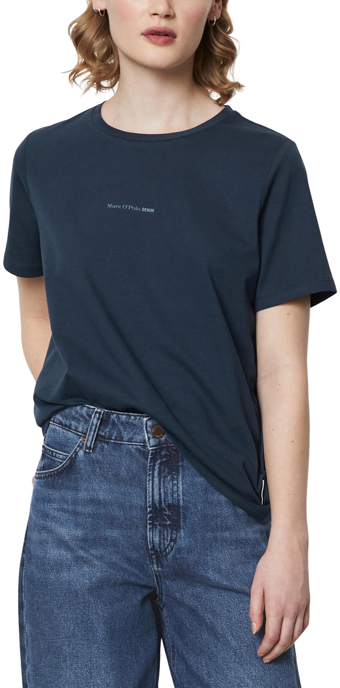 Marc O'Polo Denim Damen T-Shirt aus Bio-Baumwolle Regular Fit