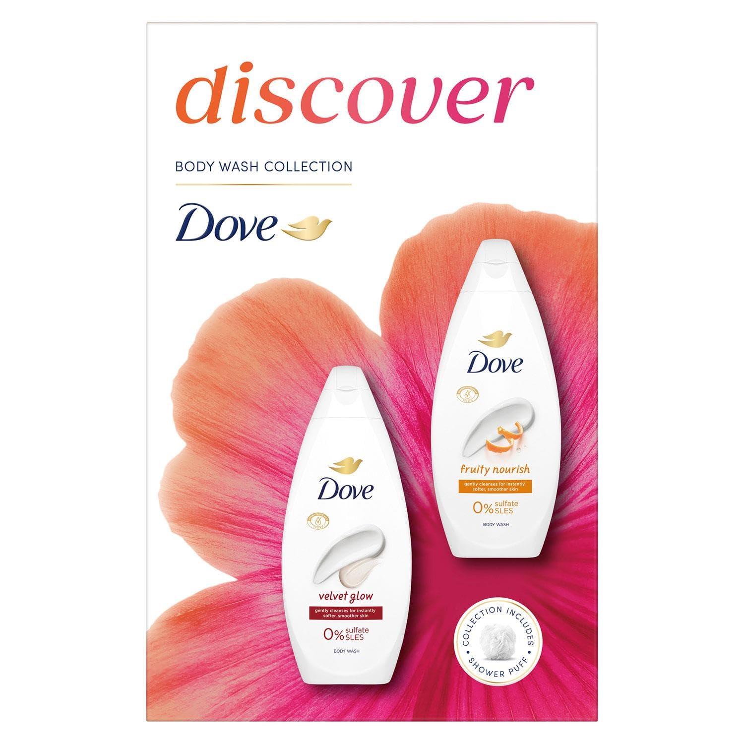 Dove Discover Duo Gift Set- Fruity Nourish & Silky Velvet Bodywash - Image 2