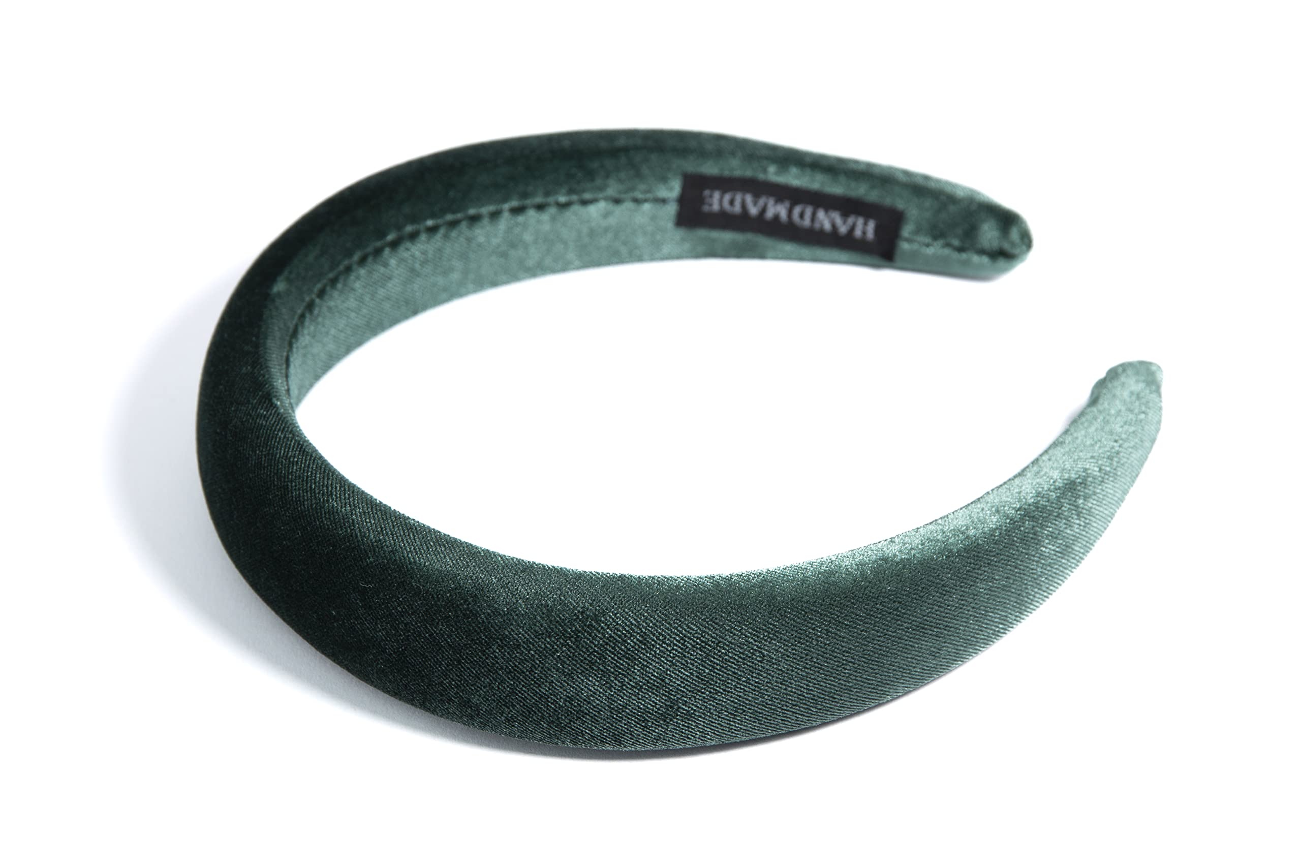 HABAC STUDIO- Headbands for Women Hair Accessories for Women Hair bands for Girls Headbands Velvet Sponge Small 3cm Wide. (GREEN)