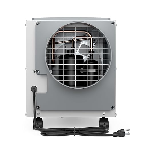 Miniatura 16 de AprilAire E100C Pro 100-Pint Whole-House Dehumidifier with Castors, Energy Star Certified, Commercial-Grade Whole-Home Dehumidifier for Basement,