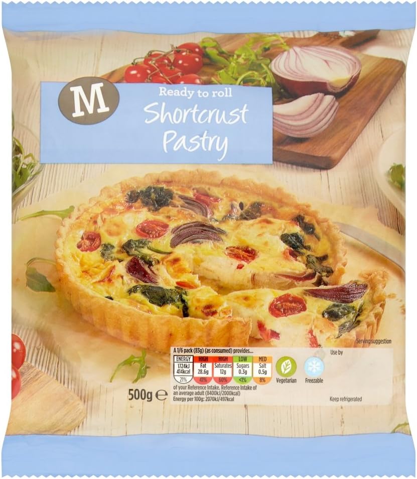 Morrisons Ready To Roll Shortcrust Pastry, 500g Amazon.co.uk Grocery