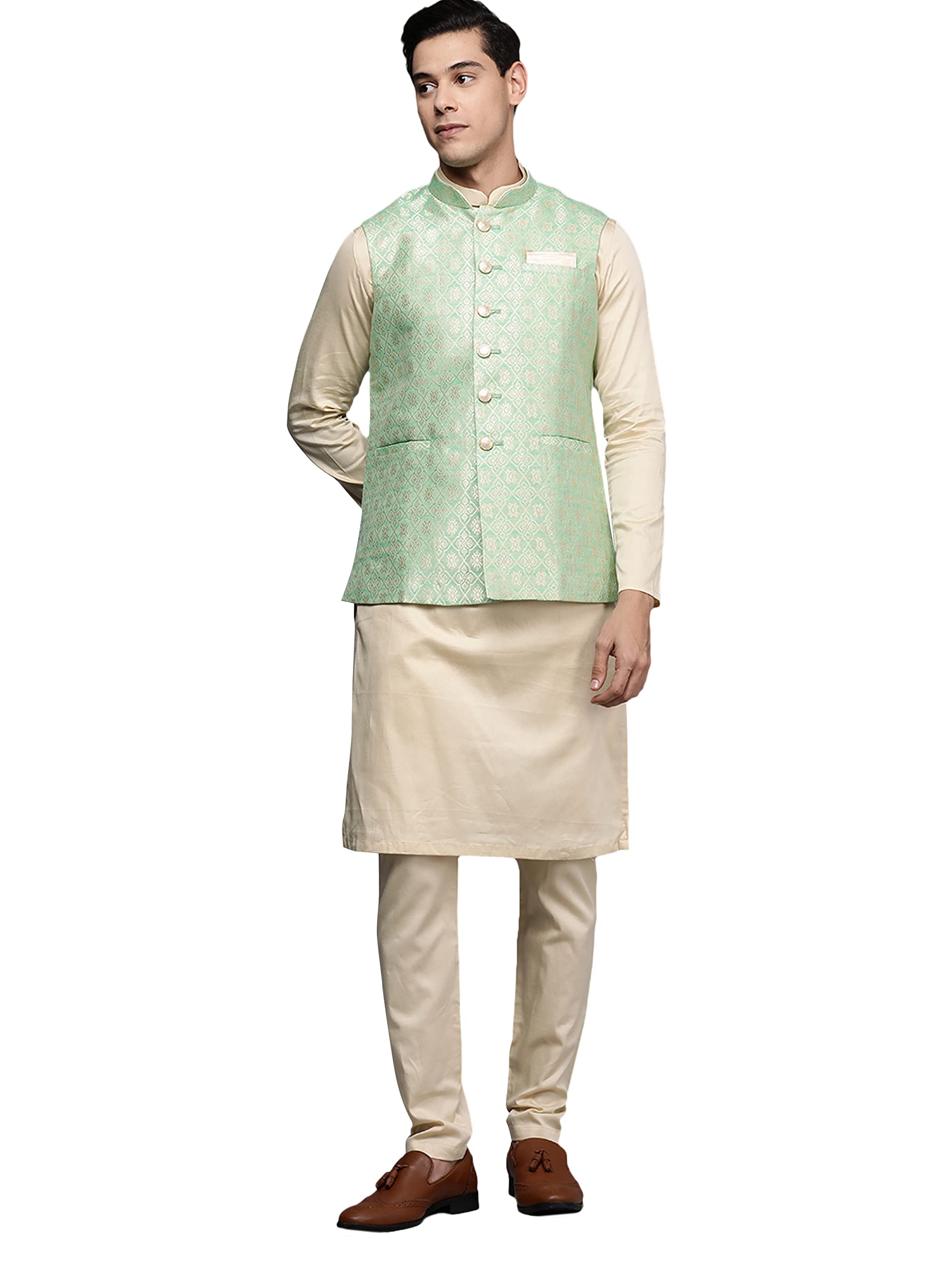 diwas by manyavar Mens Kurta Jacket Set-picture-54