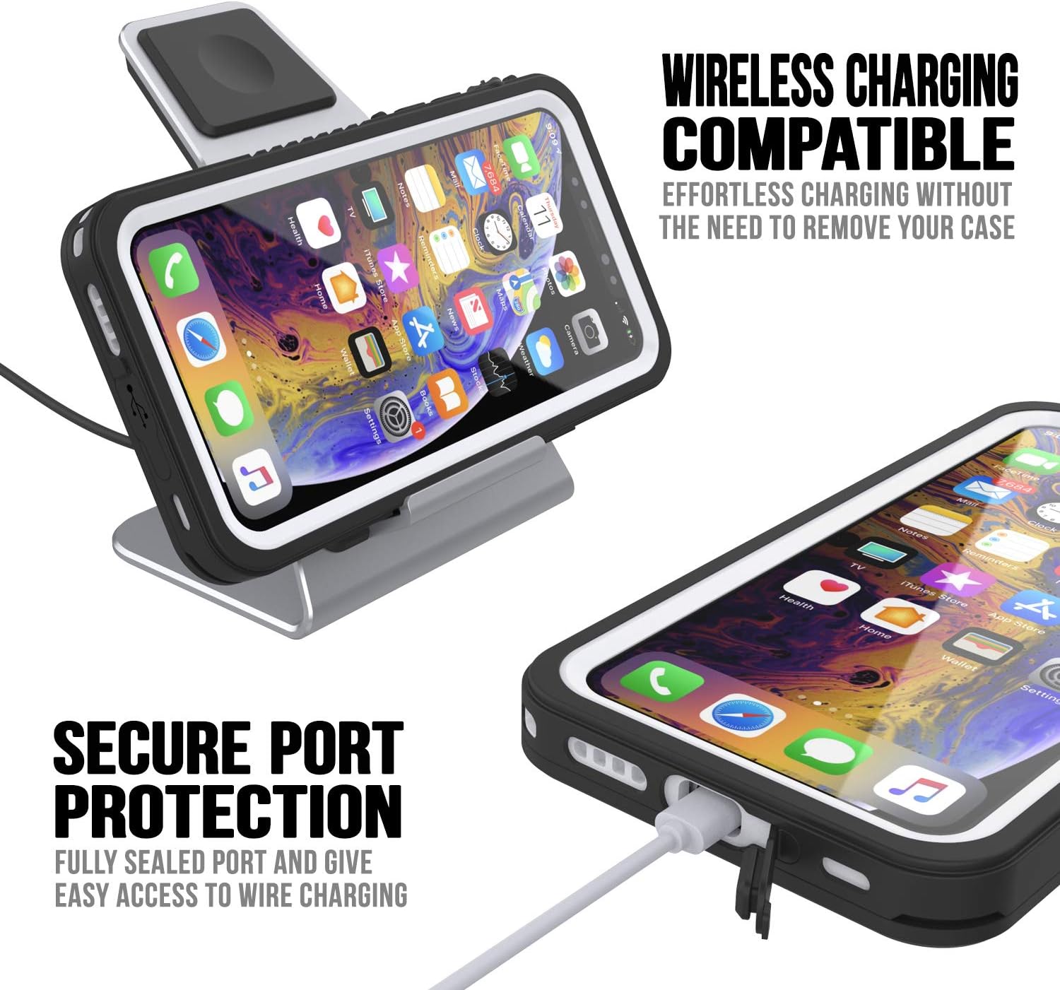 Black Friday - 40% OFF Punkcase iPhone 11 Waterproof Case [Extreme Series] [Slim Fit] [IP68 Certified] [Shockproof] [Snowproof] Armor Cover W/Built in Screen Protector Compatible with Apple iPhone 11 (6.1) (White)