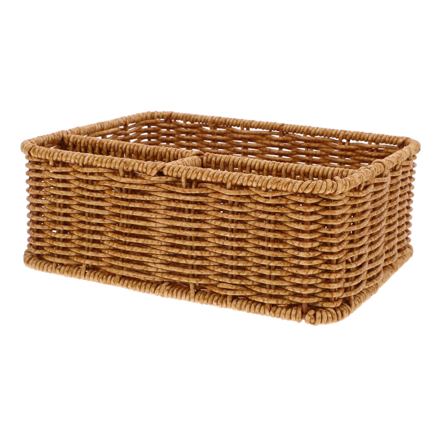 Cabilock Caja De 5 Piezas Caja De Papel Contenedor De Misceláneas Soporte Tejido para Pañuelos Faciales Cesta De Revistas Cubre Pañuelos Facial Rectangular Cesta De Mimbre Ratán De Plástico