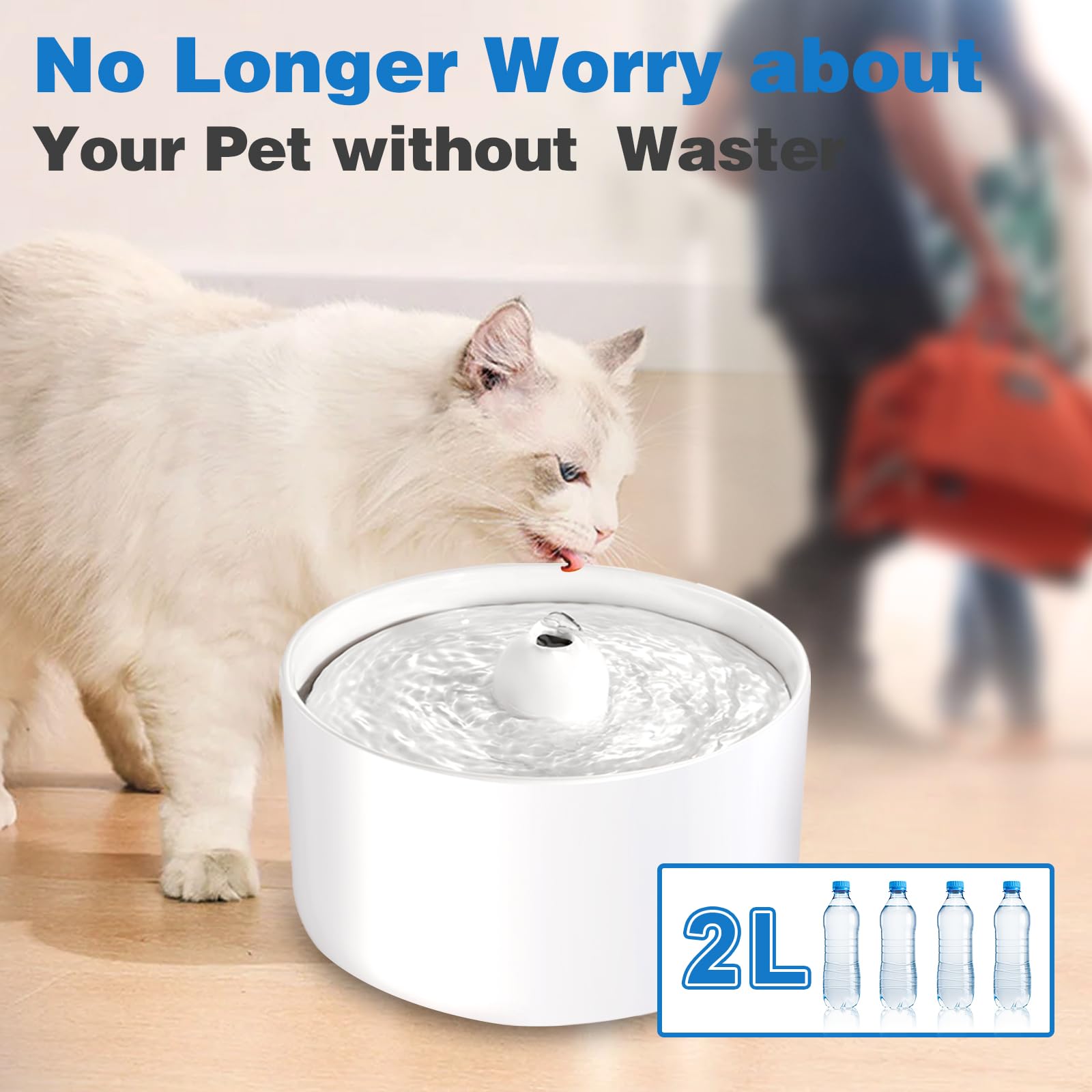 Catit Water Filter Lawfery Ceramic Cat Water Fountain,