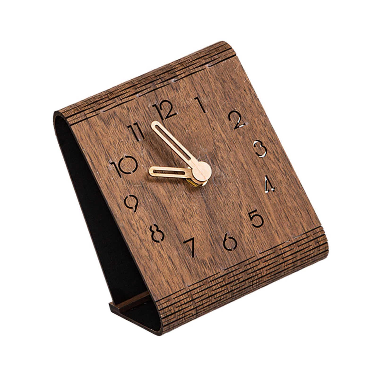 Hsyzygian Decorative Tabletop Clocks Silents None Ticking Analog Clock Small Bedside Clock Decorative Desk for Home Decors Small Desk Battery Operated