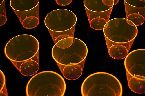 Miniatura 22 de DirectGlow - Vasos de chupito para fiestas (50 unidades, surtido) Variado,Amarillo,Rosado,Azul,Verde,Naranja