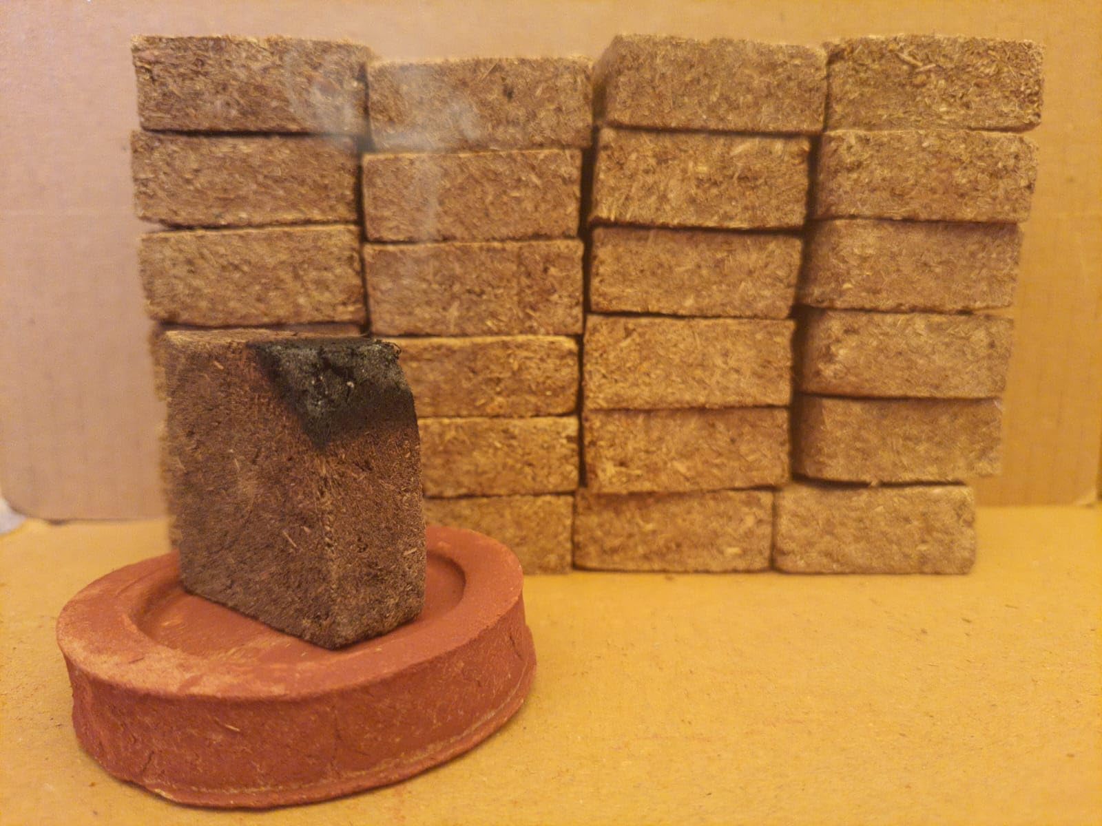 GAVO HARSHIDDHI Cow Dung Cake Herbal Dhoop - 30 Psc/Made of Desi Cowdung Mix with Desi, Bhemseni Kapoor, Haldi, Neem and Other Havan Herbs/Square Pieces (Jatamansi) (B0BWN8NX7G) Amazon Price History, Amazon Price Tracker