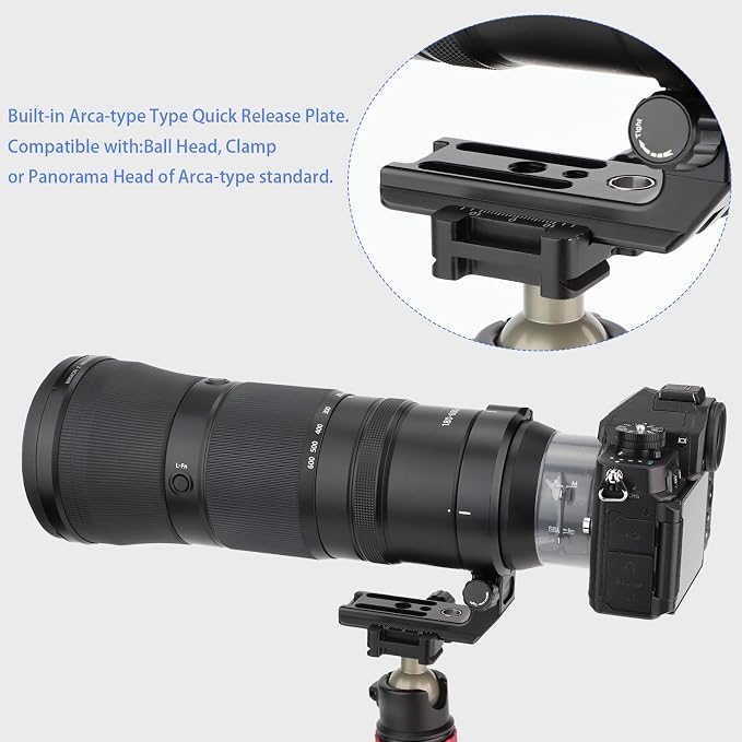 Anillo adaptador Haoge LMR-Z186 para lente Nikon Z 180-600mm miniatura 3
