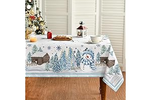 Horaldaily Snowman Tablecloth