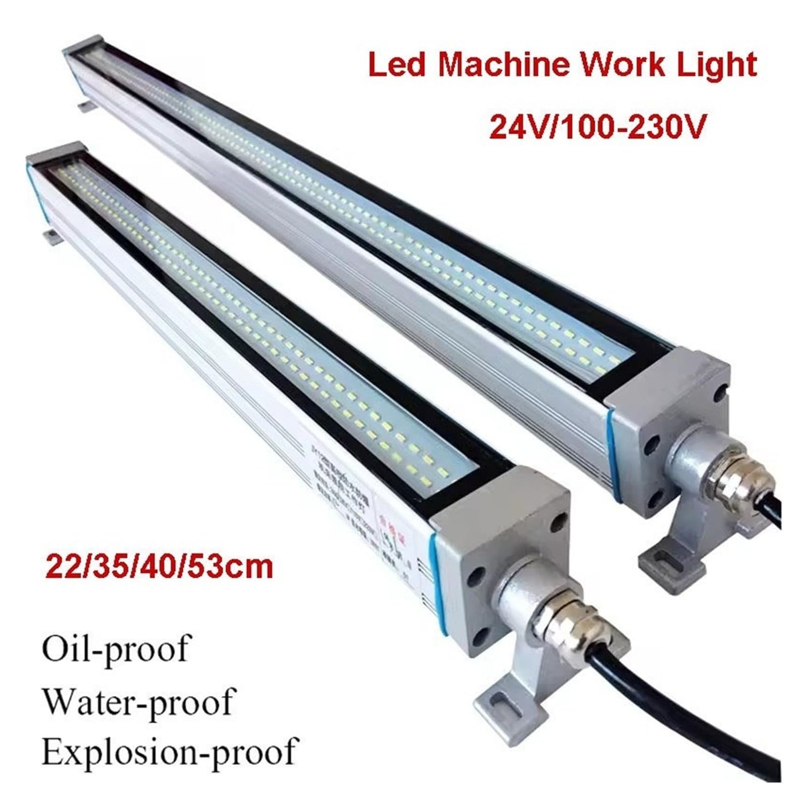 Lampa Robocza LED Obrabiarki AC/DC Ze Stopu Aluminium IP67