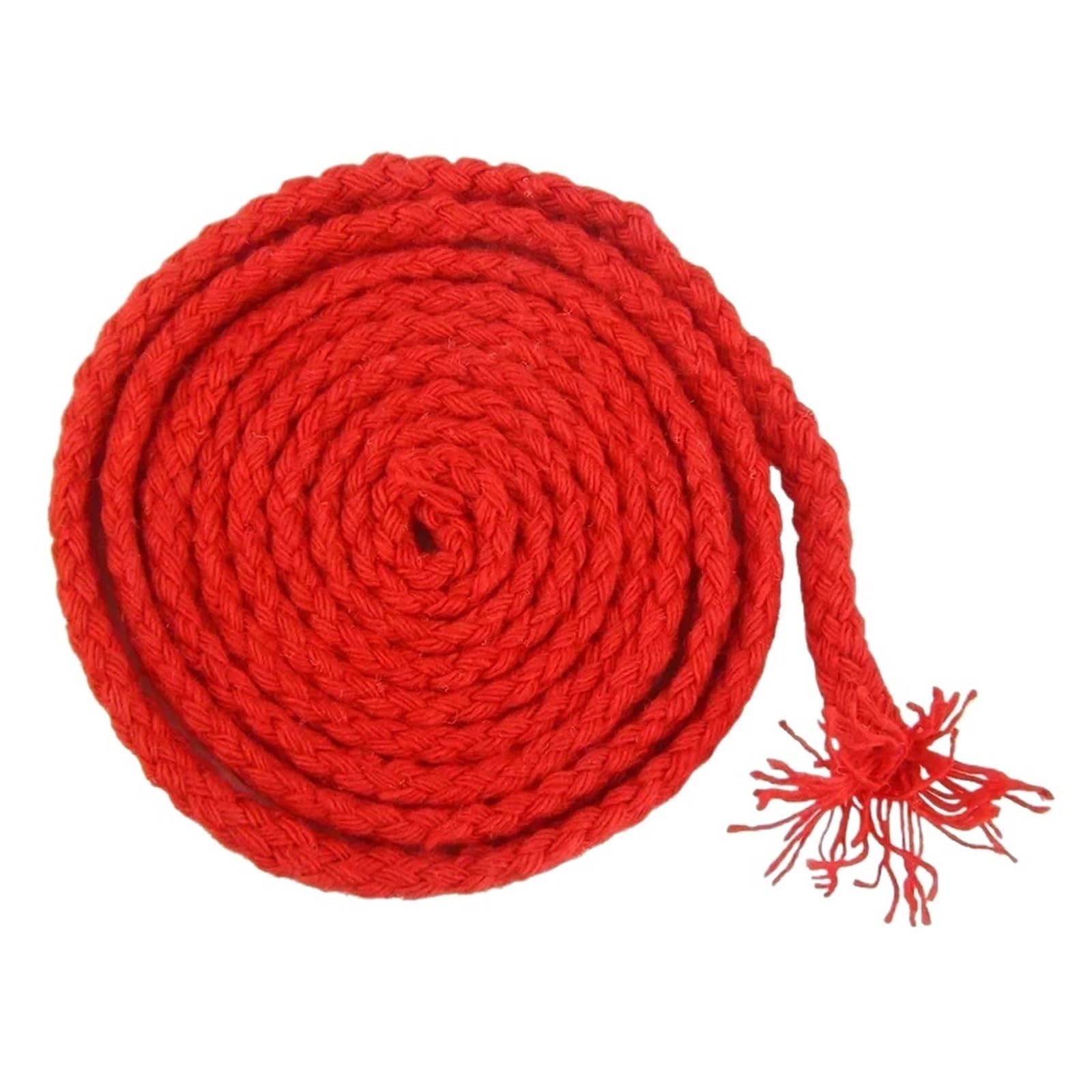Cotton Macrame Cord 20M 5/7mm Twisted Cotton Cords Braided String Ropes Bag Strap Rope Clothes Home Textile Macrame Thread Cord Sewing Accessories(Red,5mm)