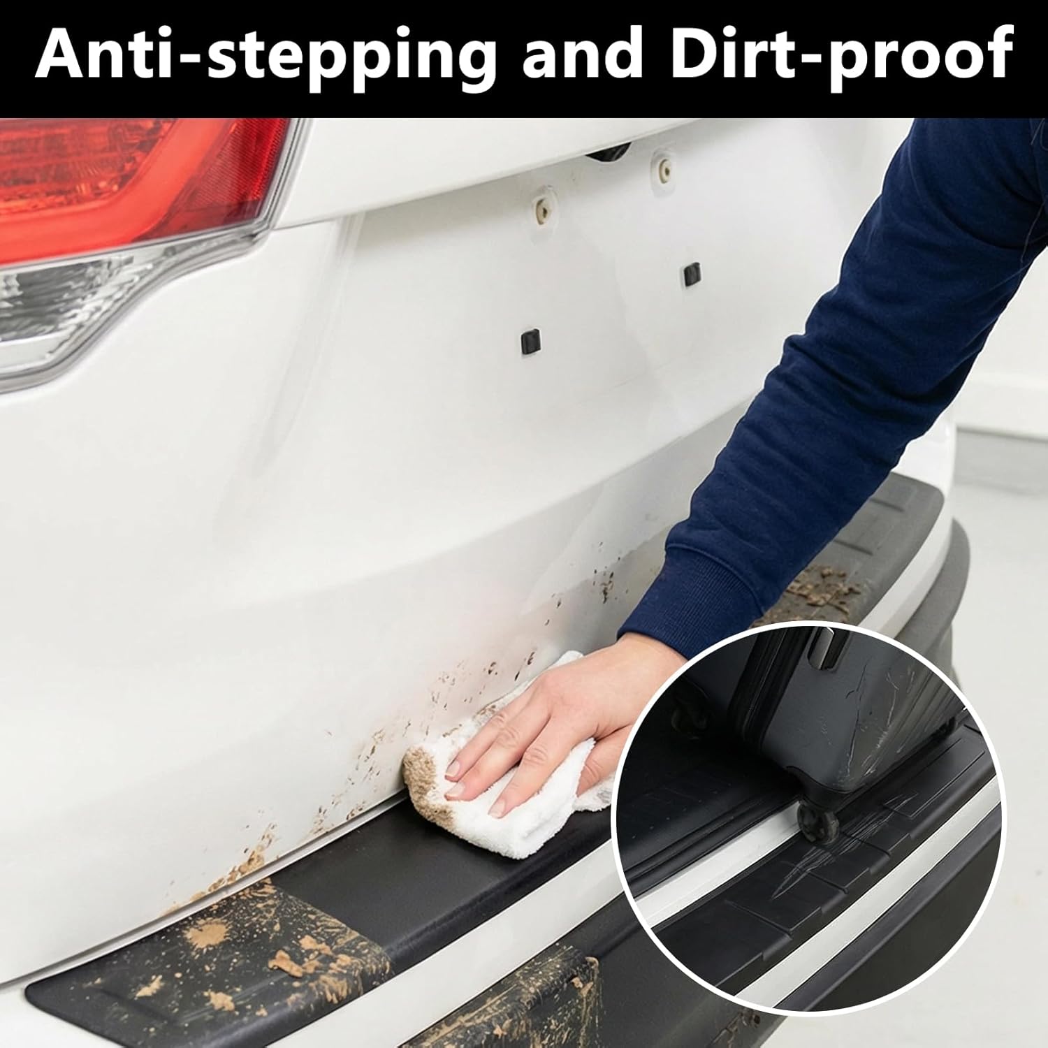 Rear Bumper Protector for Toyota Highlander 2014-2019 Rear Bumper Guard