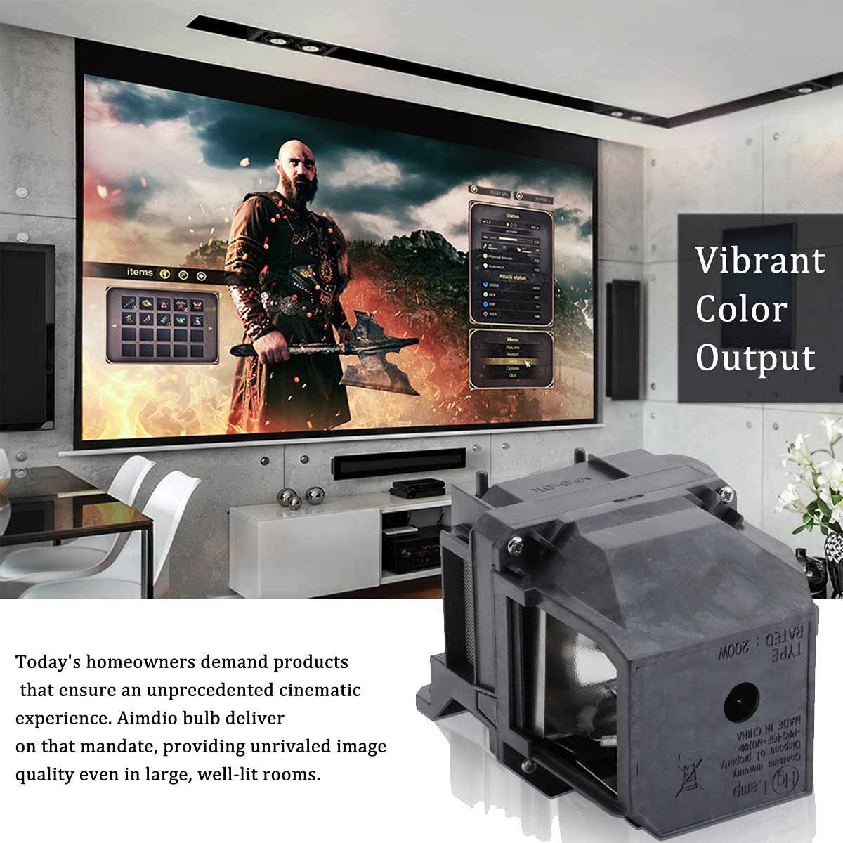Lampe de Rechange Epson ELPLP88 pour Vidéoprojecteur