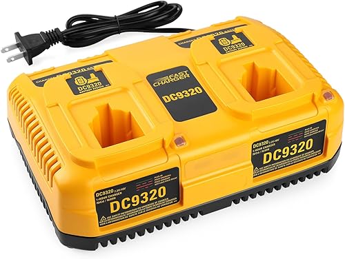 Miniatura 8 de Energup Cargador de doble puerto DC9320 para baterías Dewalt 18V 14.4V 7.2V XRP para Dewalt NI-CD NI-MH batería DC9096 DC9098 DC9099 DE9057 DW9096