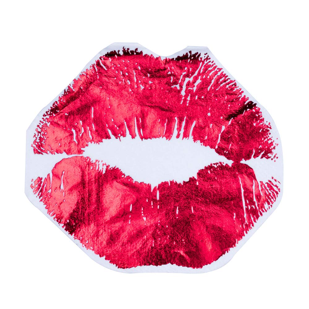 Jollity & Co Party Supplies | Die-Cut Lip Cocktail Napkins | Great for Bachelorette Parties, Bridal Showers, Girls Nights and Valentine's Day