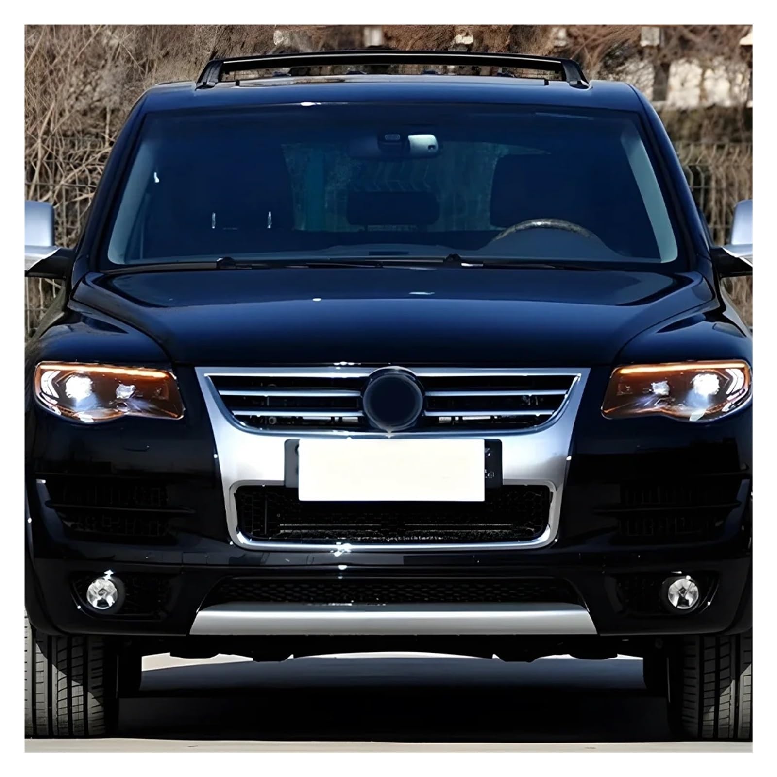 Fari Anteriori per VW Touareg 2007-2010, aggiornamento fari Auto con proiettore a Doppia Lente, Accessori Plug And Play