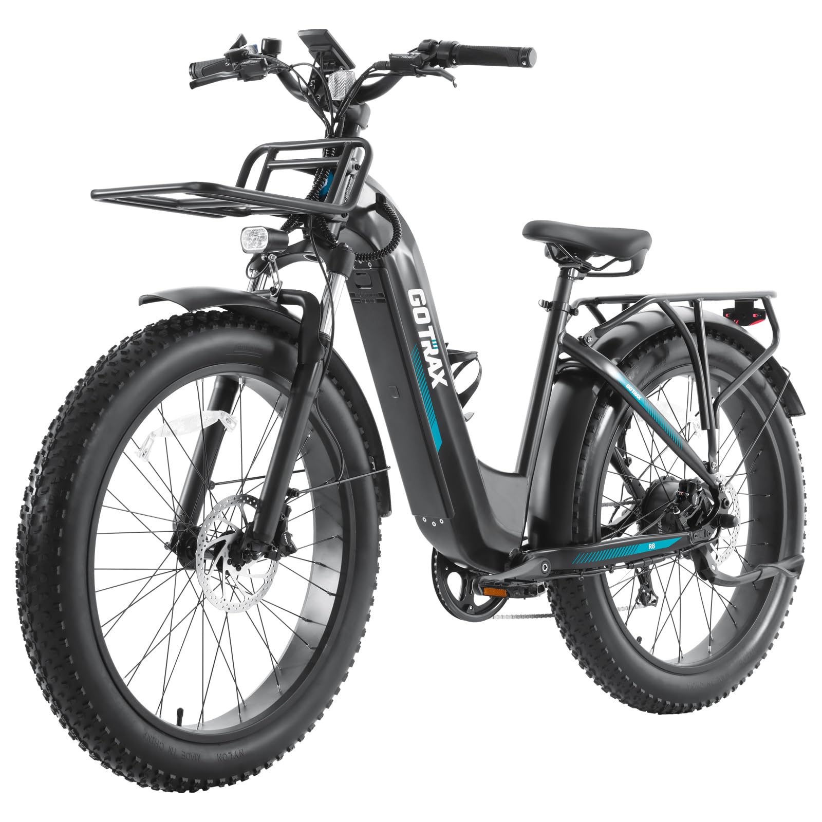 Gotrax 20" Folding Electric Bike with 40Miles (Pedal-assist1) by 48V Battery, 20Mph Power by Peak 500W, Adult Electric Bicycle with 5 Pedal-Assist Levels& LCD Display, Suitable for Commuting