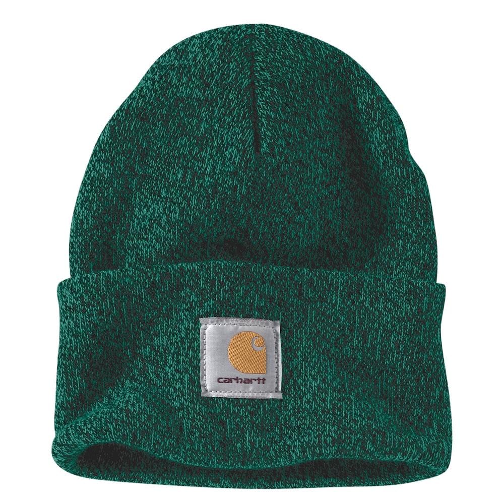 Carhartt Men's Knit Cuffed Beanie, Cadmium Green/Shadow Marl, OFA