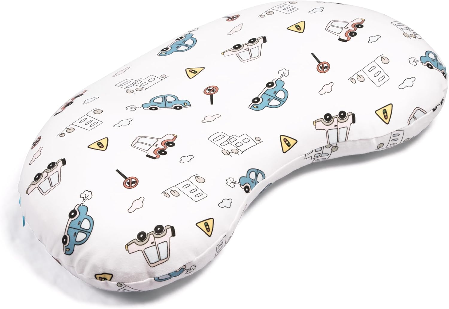 BYRIVER 12x22 Toddler Sleeping Pillow with Cotton Pillowcase, Ergonomic Bed Pillow for Kids Boy Girls, Small Pillow for Daycare Preschool Nap Time, Gifts for Children Ages 3-8 (Spaceship)