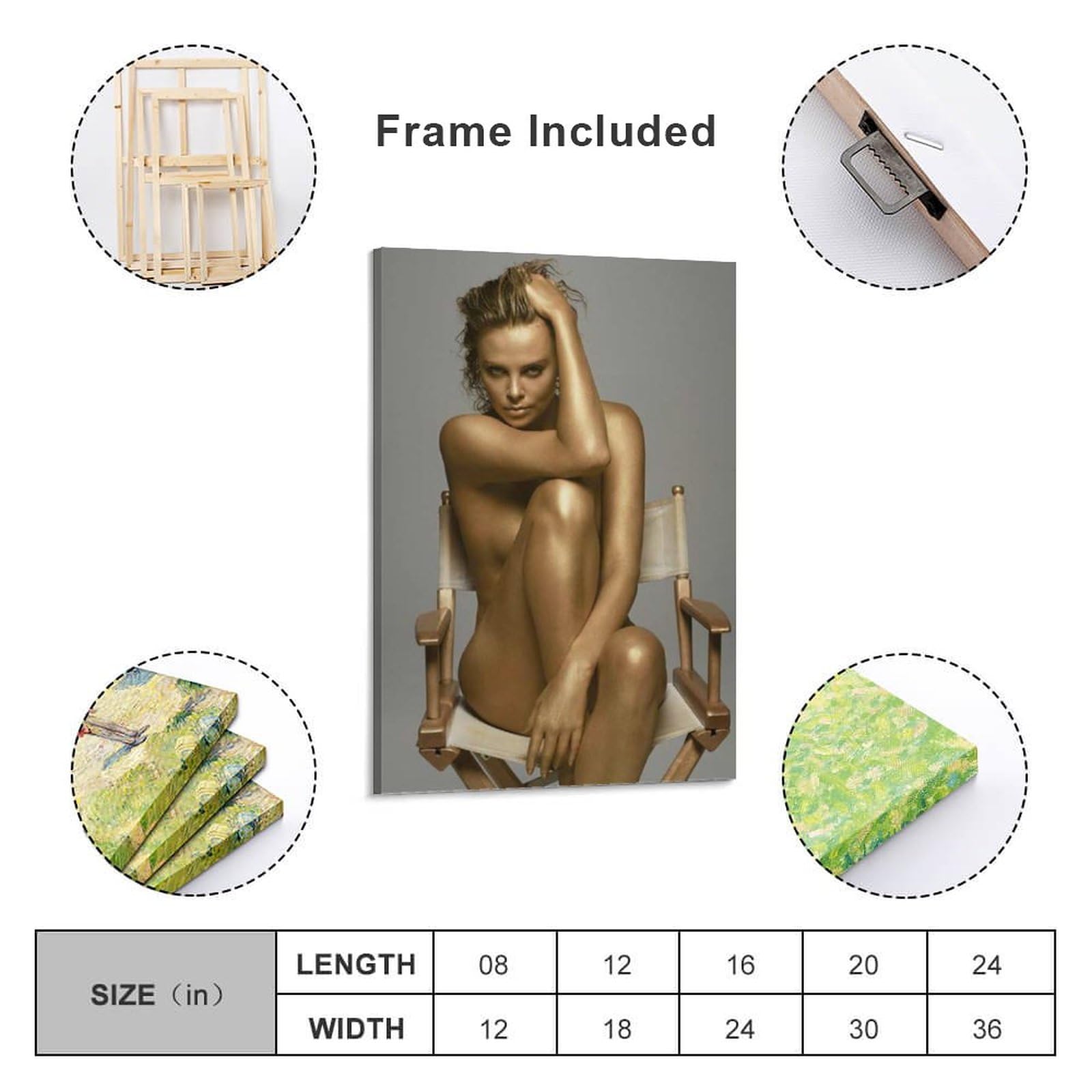 GaRcan Charlize Theron Rare Sexy Printed Poster (33) Posters Art Print Wall  Photo Paint Poster Hanging Picture Family Bedroom Decor Gift  16x24inch(40x60cm) : Amazon.ca: Home