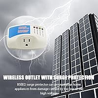 Vista 4 de BSEED Protector de sobretensiones para electrodomésticos, protector de voltaje de alimentación de una sola salida, salida de apagado de voltaje