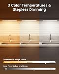FULEN Under Cabinet Lights,3 Pack Motion Sensor Closet Lights,2500mAh Rechargeable Battery Operated Cabinet Lighting,Stick-On LED Closet Light,Wireless Indoor Lights Bar for Kitchen,Closets,Cabinet