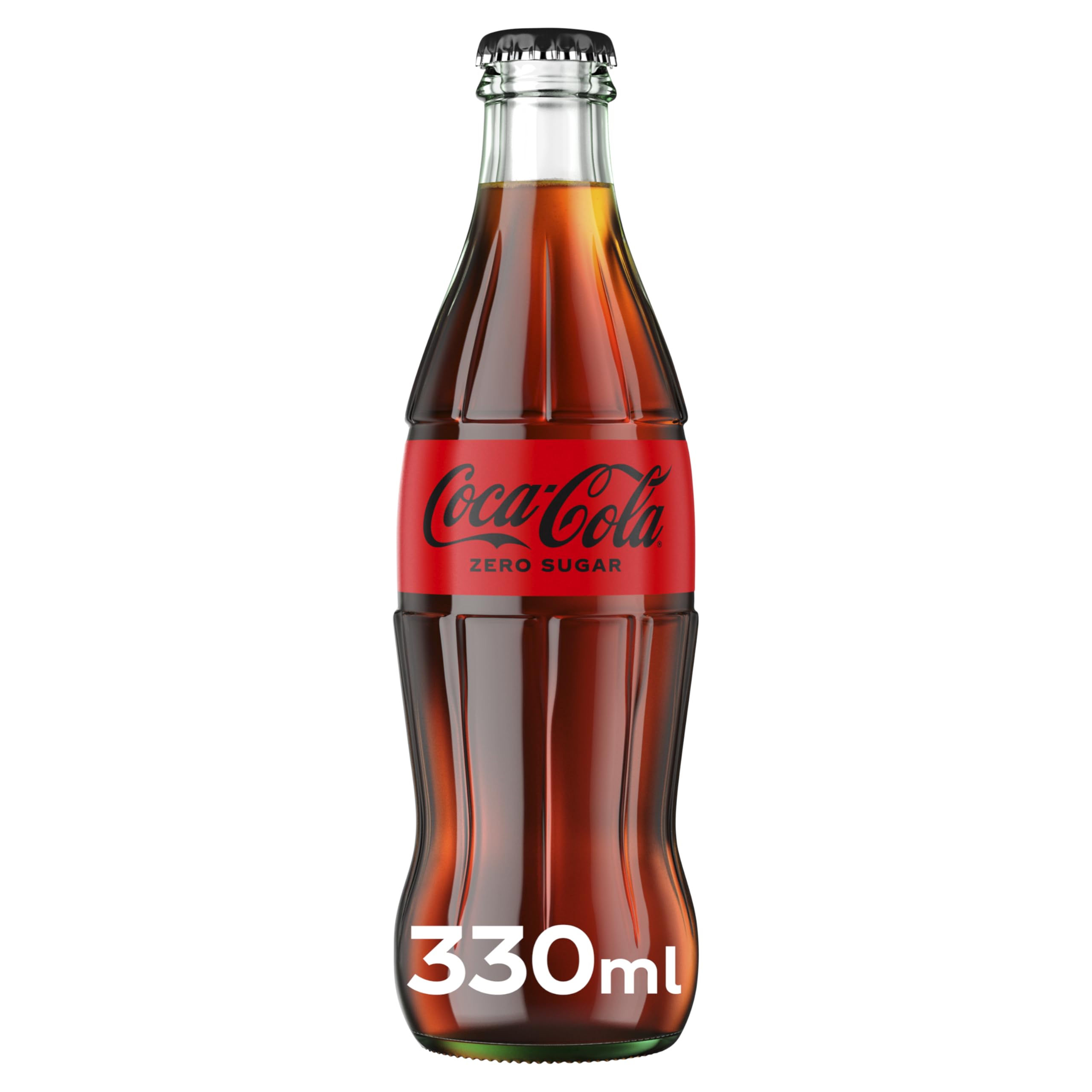Coca-Cola Zero Glass Bottles 330ml (Pack of 24)