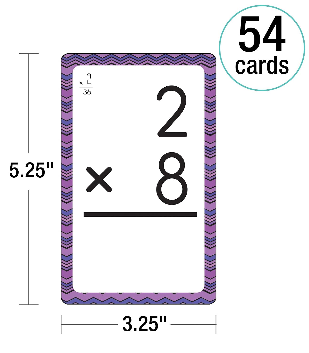Carson Dellosa 54 Multiplication Flash Cards image 4