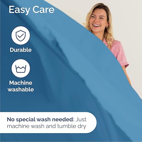 Vista 617 de Juego de sábanas Split King de 7 piezas, sábanas transpirables y refrescantes, sábanas de hotel, bolsillos profundos, ajuste fácil, suaves y sin