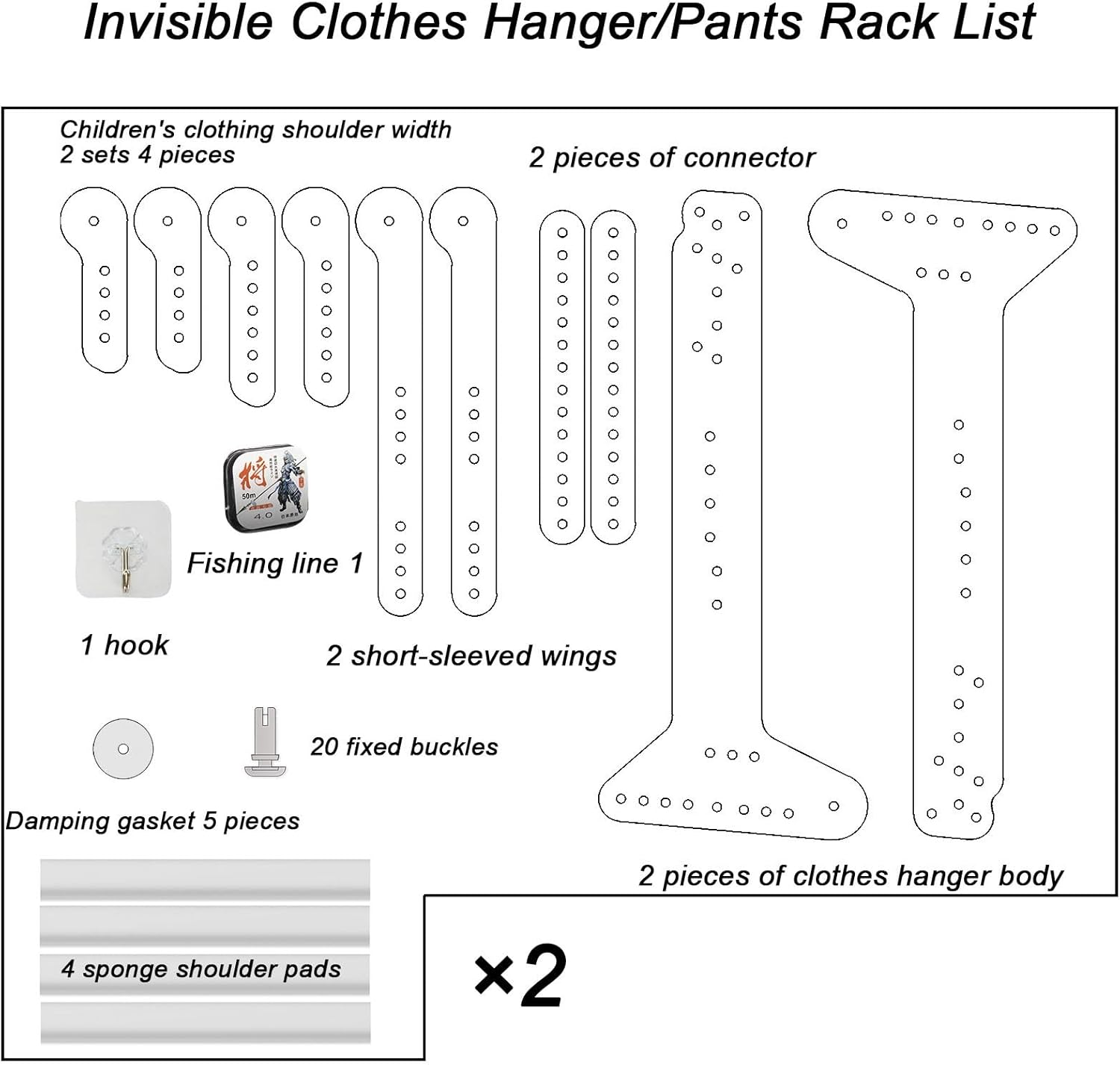 Dress Form Mannequin Body, Adjustable Dress Form, Tshirt Display Stand for Vendors, Photography Backdrop Hangers Invisible/Transparent, Portable Maniquin for Boutique/Photography Shows(Clothes hanger+