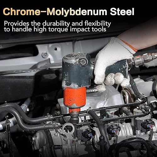 Miniatura 7 de 1 llave de vaso hexagonal de impacto, llave Allen de 12 pulgada, Bettomshin 0.236 in0.24 pulgadas, acero Cr-Mo, destornillador hexagonal de impacto