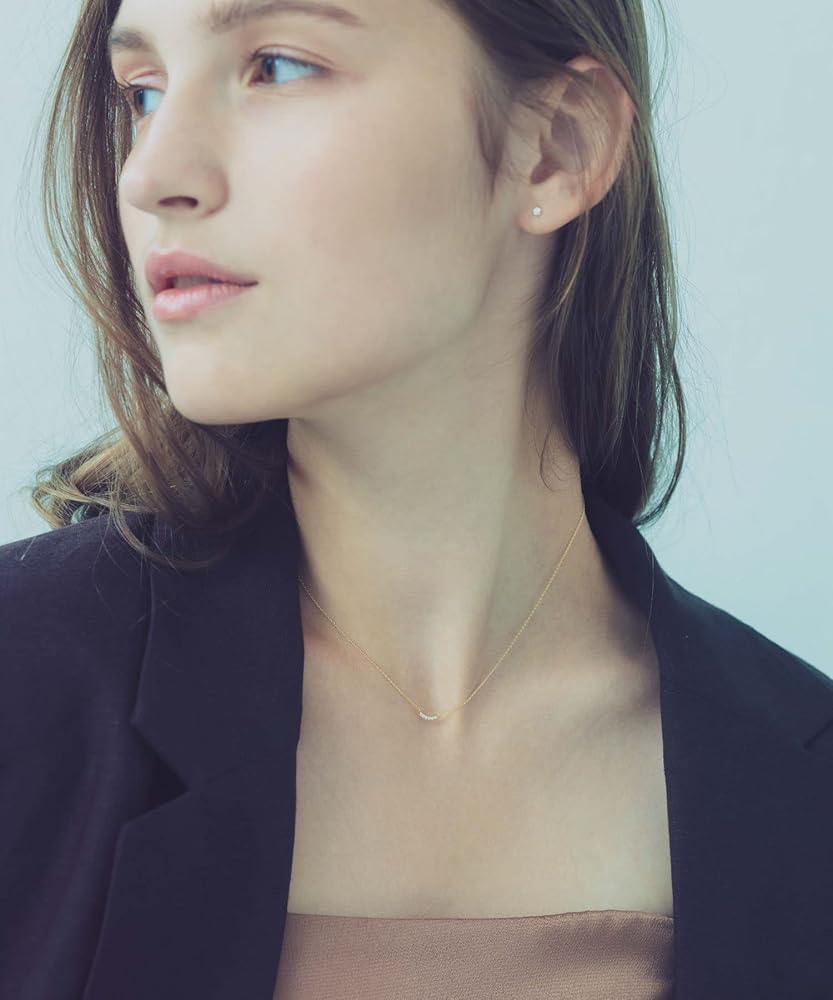 Amazon | (エテ) ete K18YG レイヤー ダイヤモンド ネックレス 261072