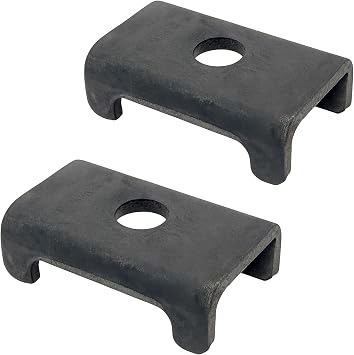 Trailer Axle Spring Perch Seats 2" Square Tube Mount Pad, Steel Weld On, 3500, 5200, 6000 & 7000 lb