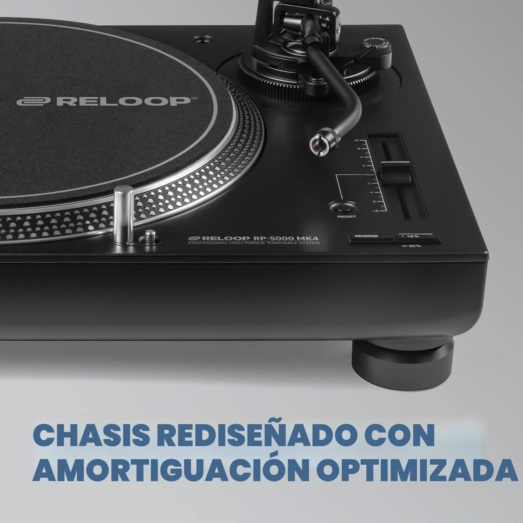 Reloop RP-5000 MK4 - Tocadiscos High-Torque Next Evolution de accionamiento Directo, diseñado para Uso Profesional y de Alta Durabilidad