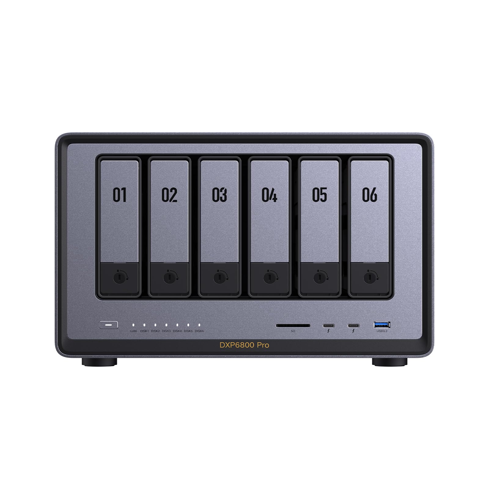 UGREEN NASync DXP6800 Pro, NAS de Bureau 6 Baies, processeur Intel i5 1235u 10 cœurs, 8 Go de RAM DDR5, SSD 128 Go, 2 Ports 10 GbE, 2 emplacements M.2 NVMe, HDMI 8K (sans Disque) (DXP6800 Pro)