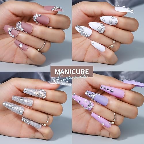 Miniatura 3 de Teenitor - 2582 joyas plateadas para el cabello y gemas para el cabello, gemas de plata para la cara, cabello, maquillaje, cuerpo de