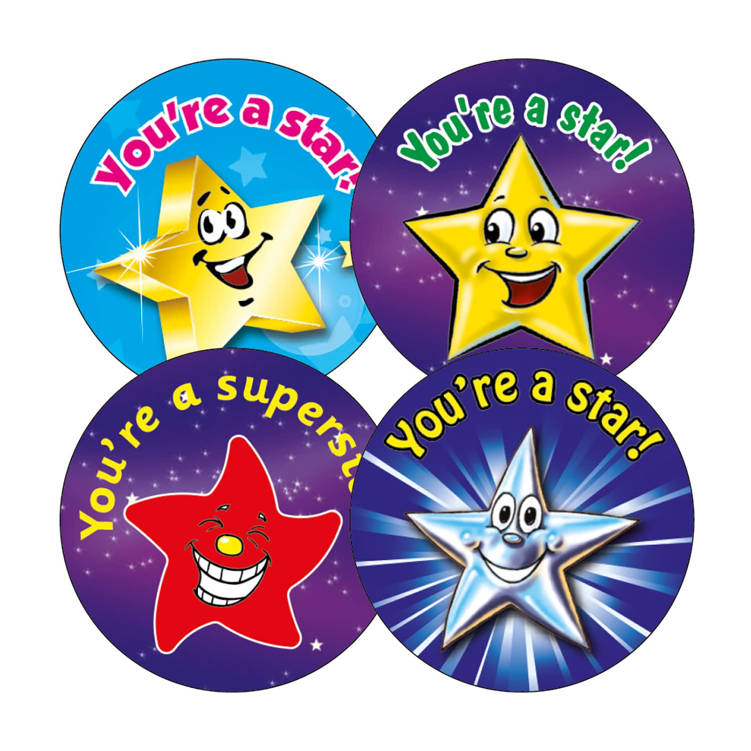 100 Scented Berry Mixed Youre A Star Superstar Galaxy Space Motivational School Praise Teachers Reward Stickers 32mm Primary Teaching Services