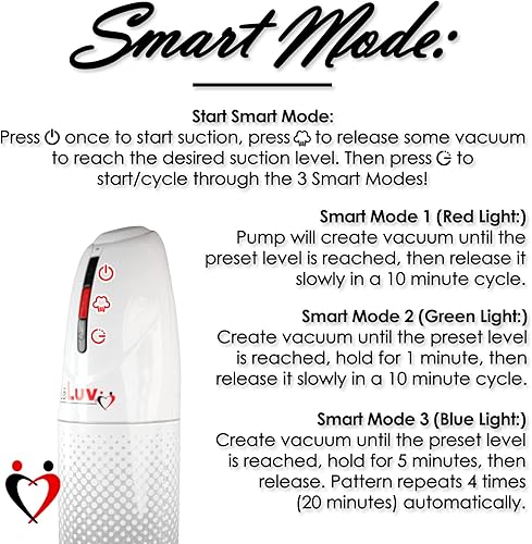 Miniatura 4 de LeLuv Bomba de vacío masculina iPump programable automática negra que registra tu nivel de vacío con cilindro transparente de 9 pulgadas de longitud