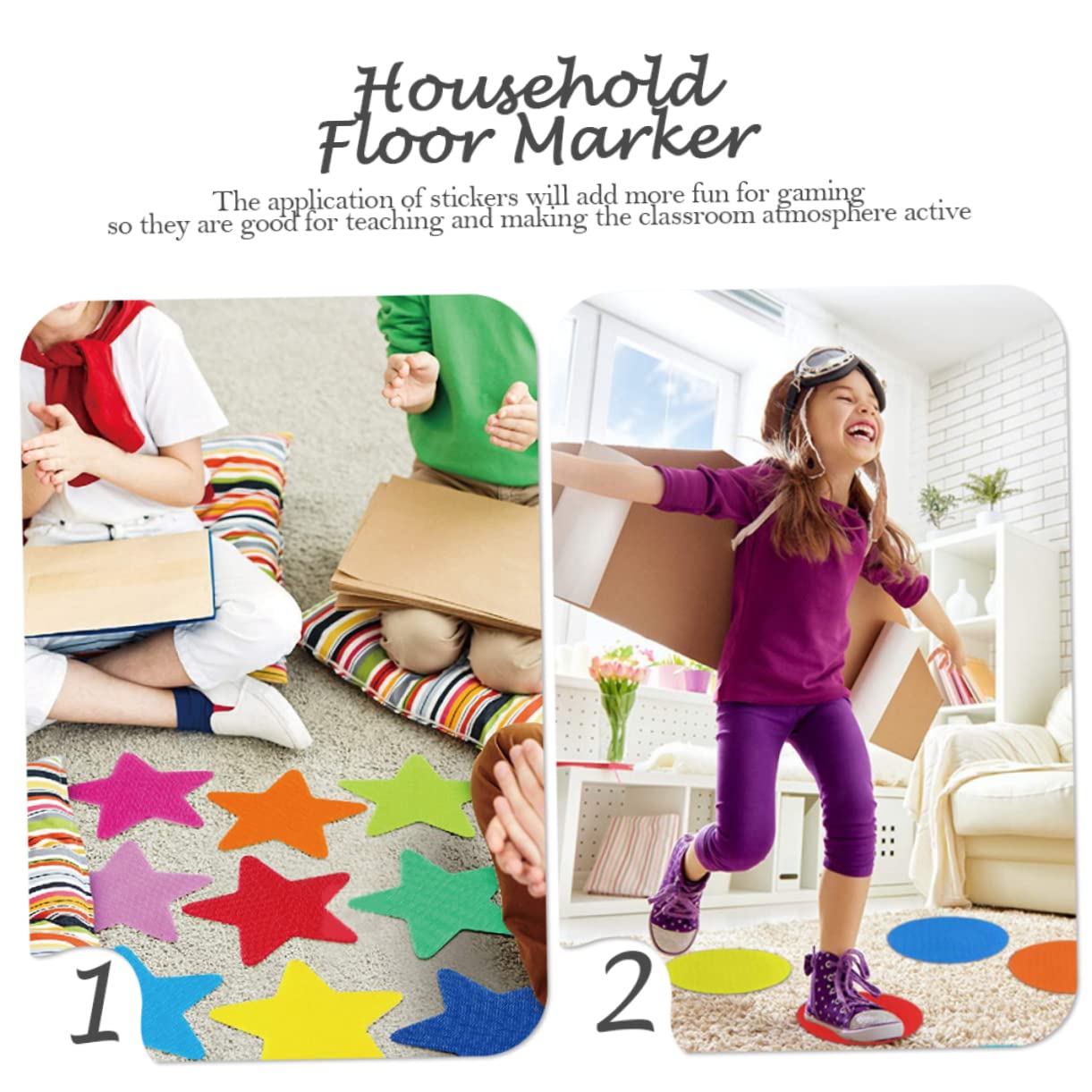 40 Teppichpunkte Für Kindergarten - Bodenmarkierungen Für Klassenzimmer
