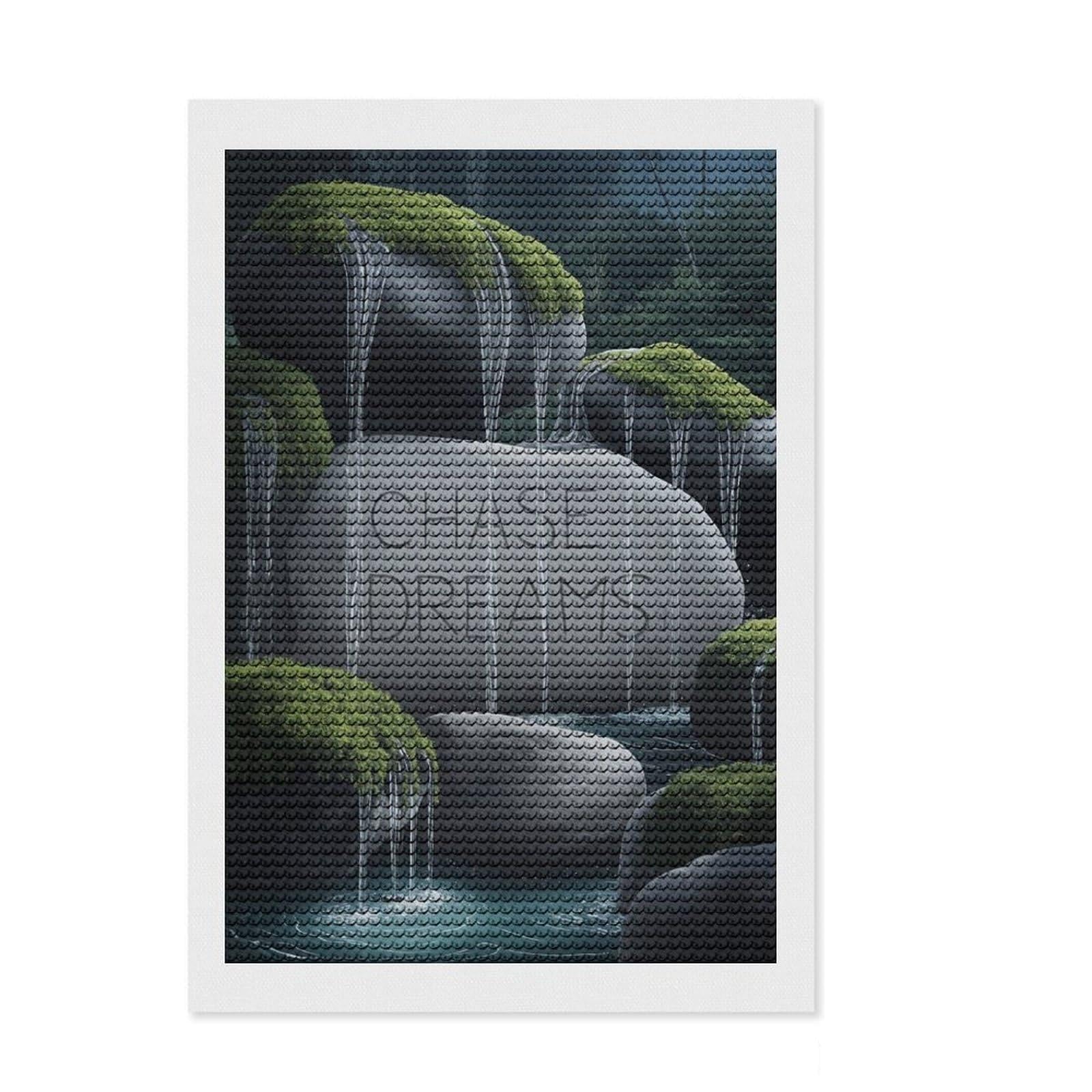 Junmoney Chase Dreams Diamond Painting Kit 8"x12", Bedroom Decor, Round Gems, Full Kit Included, Relaxing Handmade Project