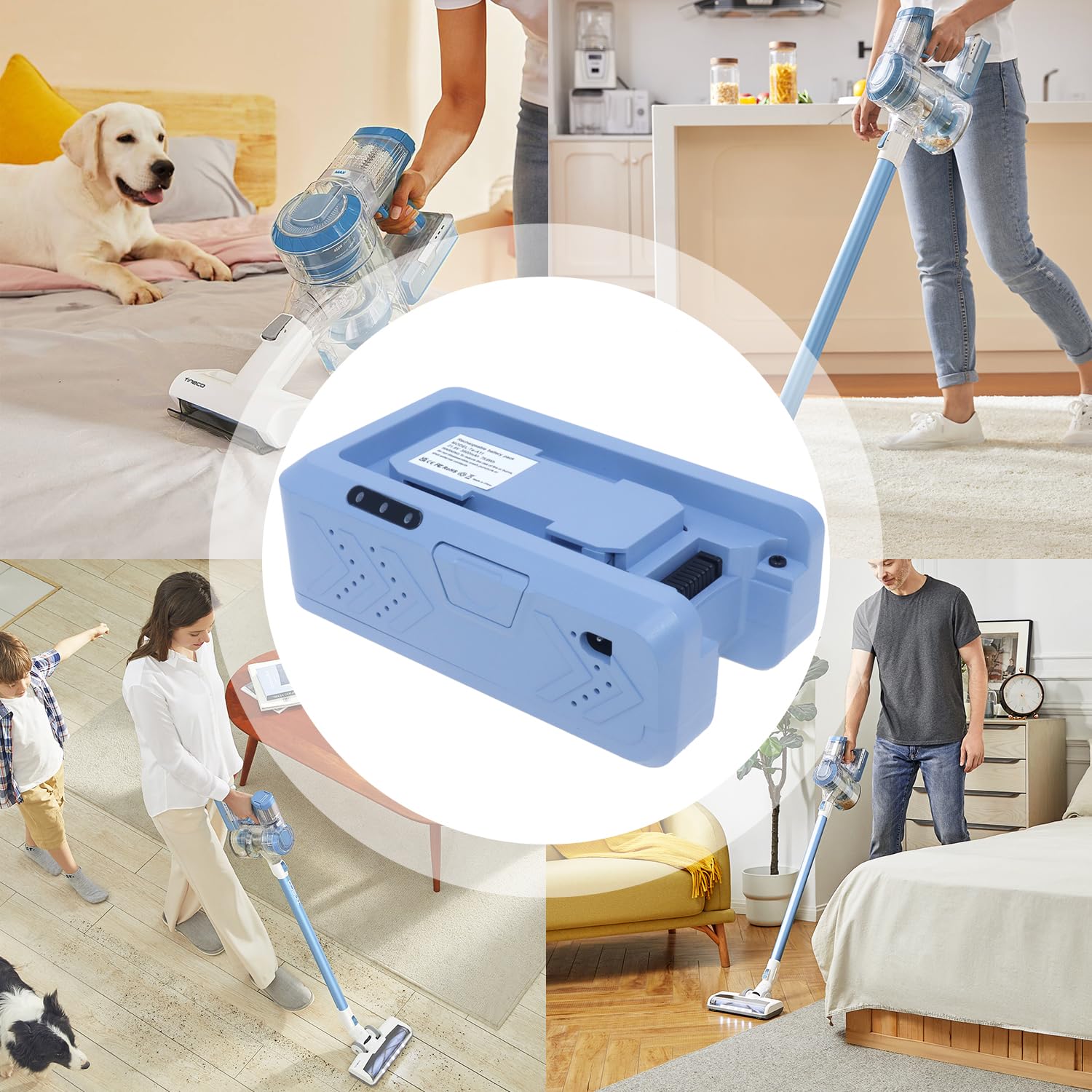 XITAIAN 21,6 V 75,6 Wh 3500 mAh Te-A11 akumulator zastępczy kompatybilny z Tineco A11 Hero/A11 Tango/Pet, A10 Hero/A10 Tango/Spartan/Master Cordless Vacuum Cleaner