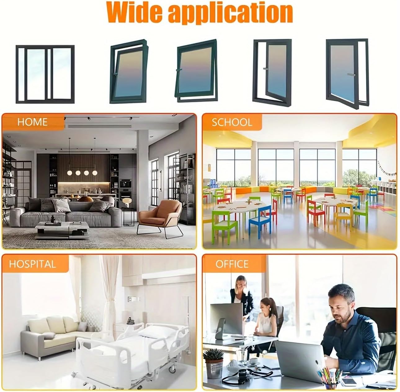 2pcs Window Security Locks, Self Adhesive Window Limiter Security Window Locks with Screws and Keys, Sturdy Security Locks, to Prevent Falling for Home Window Locks