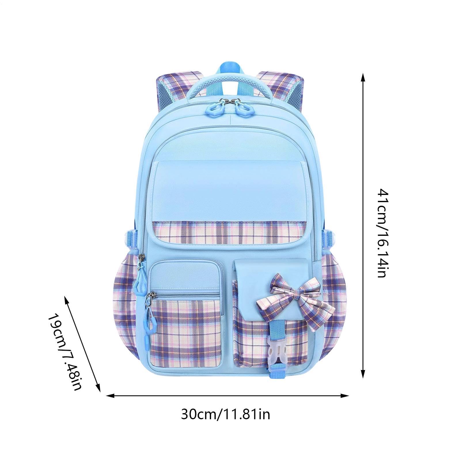 Zaini Per Bambine E Ragazze Impermeabile Multitasche Cerniera Liscia | Zaino Bambini Grandi Porta Libri Per Studenti Adolescenti Medie Viaggio Outdoor Campeggio Escursionismo Weekend Road Trip