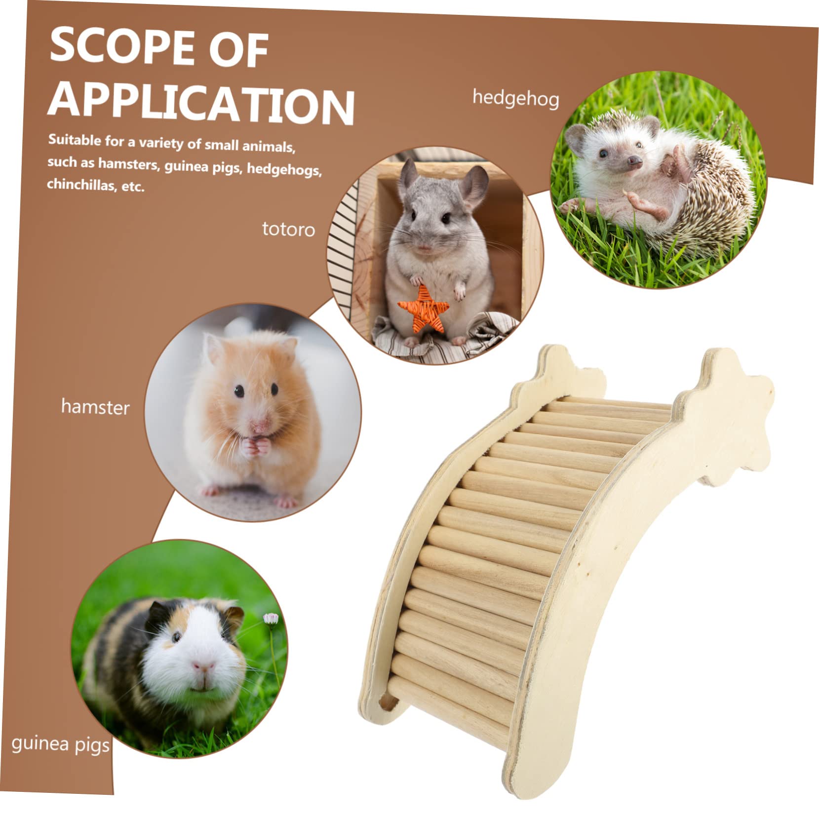 Beaupretty 3pièces Échelle pour Chinchilla Et Hamster Jouet De pour Petits Animaux Favorise Activité Physique