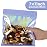 EONJOE 100-pack 77 inch mylar bags with clear window holographic resealable sealable packaging zip bag for small bussiness jewelry candy sample food packing supplies Purple