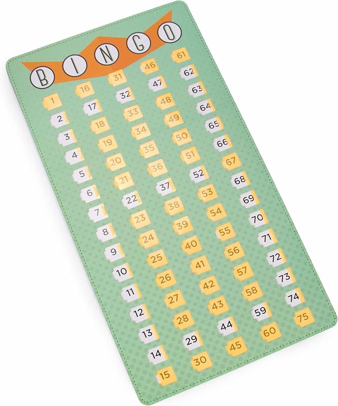 Jumbo Bingo Shutter Master Board - Tarjeta de llamada gigante con ventanas deslizantes - Tabla de números de cartón grande - Suministros reutilizables para juegos nocturnos, escuelas, centros recreativos, hogares para personas mayores y eventos benéficos