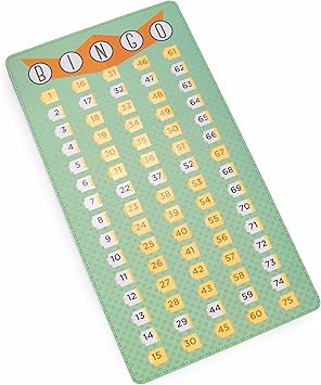 Jumbo Bingo Shutter Master Board - Giant Calling Card with Sliding Windows - Large Cardboard Number Chart - Reusable Set Supplies for Game Night, Schools, Rec Centers, Senior Homes, Charity Events