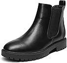 DREAM PAIRS Women's Low Heel Chelsea Ankle Boots Fashion Slip On Elastic Fall Booties Shoes