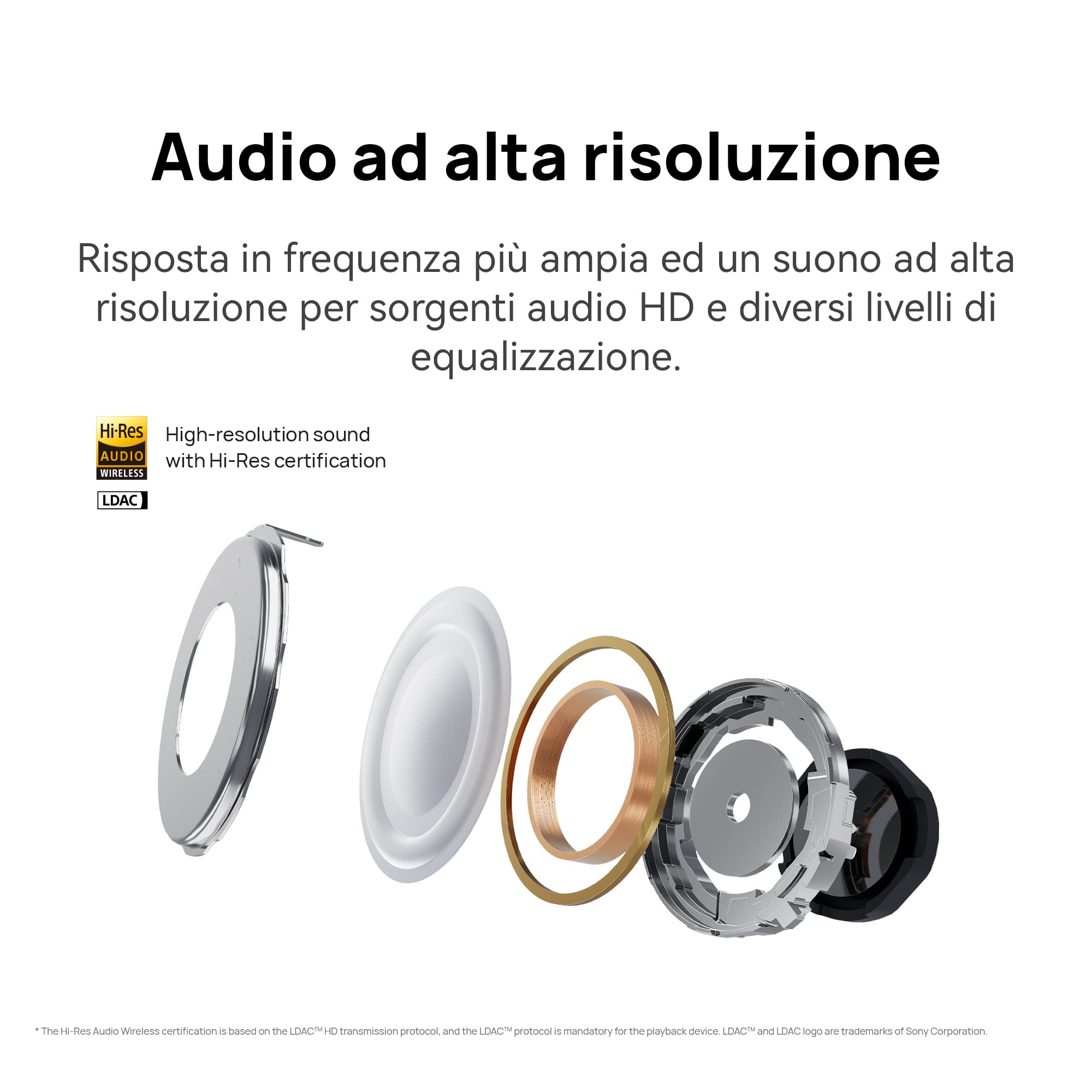 HUAWEI FreeBuds 5i, Cuffie Bluetooth 5.2 Wireless, Audio Hi-Res, Blu | 3 Modalità ANC, fino a 28 ore di Autonomia, Comandi Touch, IP54, Connessione a 2 Dispositivi